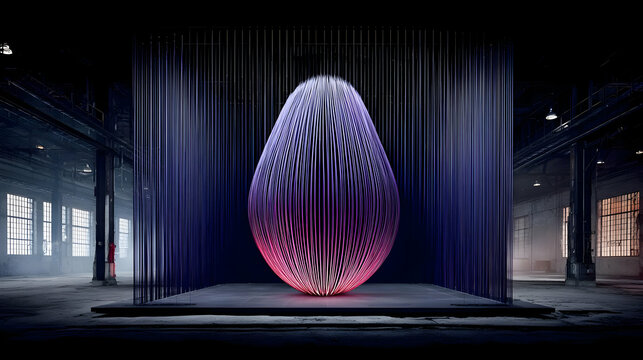 device emitting symmetrical beams of colored light in all directions