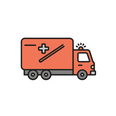 Fototapeta premium Emergency vehicle ready to respond and assist patients