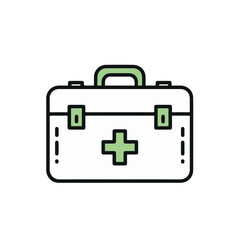 A medical kit essential for healthcare emergencies.