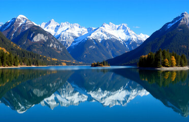 Natural Scenery of Mountains, Rivers and Lakes