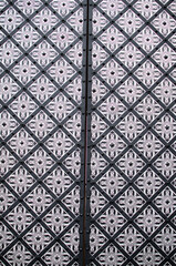 Historic European architectural door pattern