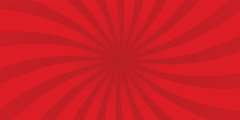 Red rays background. Sunburst abstract texture. Simple design vector illustration.