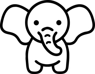 elephant icon lines8