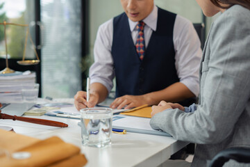 legal and corporate consultation concept focusing on law, advice, and business agreements.