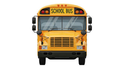 Isolated Yellow School Bus