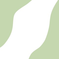 Fototapeta premium This abstract background features light green tones with smooth, flowing curves and subtle lines. Perfect for creative projects, digital art, or serene decor, the central white area provides a clean