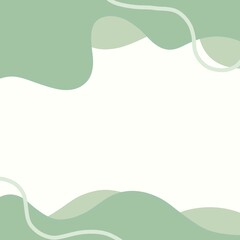 This abstract background features light green hues with smooth, wave-like curves. Perfect for creative projects, digital art, or calming decor, the central white area provides a clean canvas