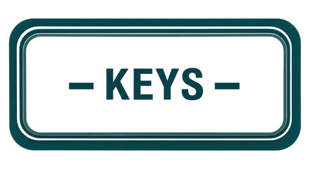 Isolated Keys Sign