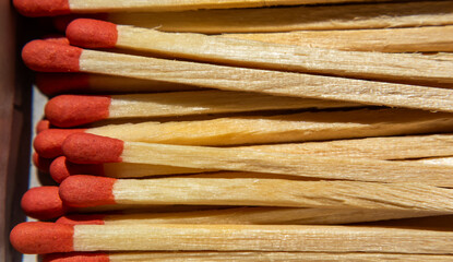 Close up of box of matches