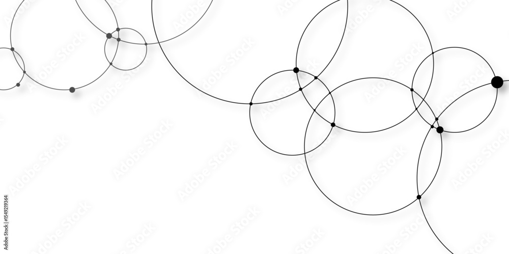 Poster abstract connecting dots and circles.modern design background for report and project presentation te