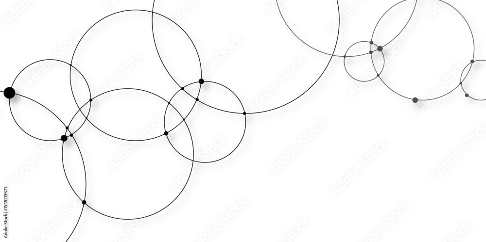 Poster abstract connecting dots and circles.modern design background for report and project presentation te