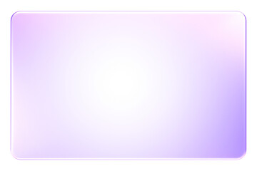 Obraz na płótnie Canvas Translucent purple rectangular icon, ideal for dashboard, ID card, interface panel, or placeholder, 3d rendering