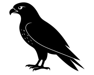 Hawk Bird Silhouette Vector Art