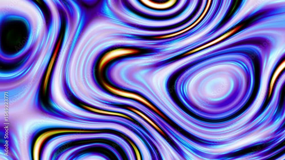 Poster colorful abstract animated background. the movement of a transparent multi-colored glass surface. ac