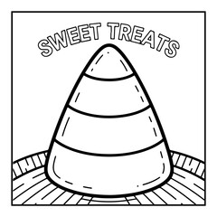 Fototapeta premium Creepy Halloween Coloring Pages For Adults