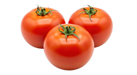 Isolated Three Tomatoes