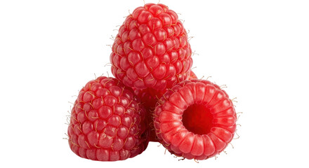 Isolated Raspberries