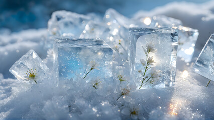 Eternal Bloom – The Garden Preserved in Winter's Embrace