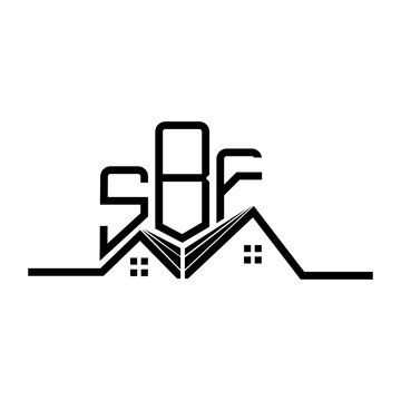 SBF Real State logo design, SBF simple and modern logo. SBF luxurious alphabet design