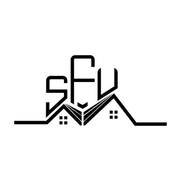 SFU Real State logo design, SFU simple and modern logo. SFU luxurious alphabet design