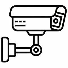CCTV Camara Outline Vactor Icon