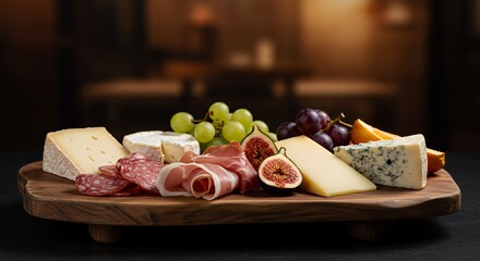 Indulge in a Rustic Gourmet Cheese and Charcuterie Board, Perfect for a Romantic Evening or Festive Gathering.