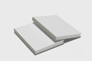 Magazine Mockup  on White Background