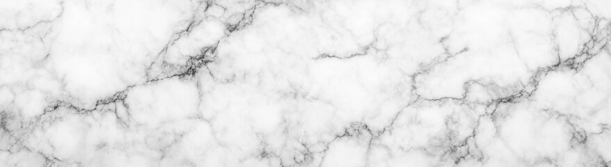 Obraz premium White marble texture background, seamless pattern of white Calacatta stone surface for tile and ceramic product design.