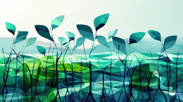International Day for the Conservation of the Mangrove Ecosystem, illustration