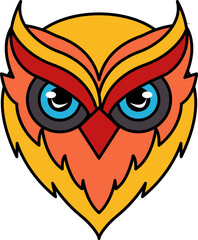 isolate owl icon vector