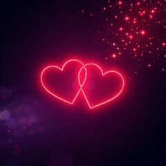 abstract background with hearts