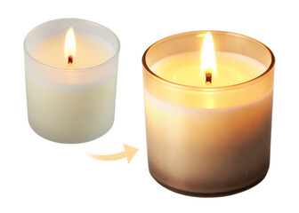  candle isolated on white background  PNG ,ai generated