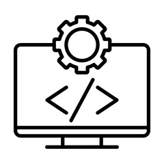 Software Coding Single icon