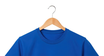 Isolated Blue T-Shirt on Hanger