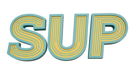 Isolated SUP Text