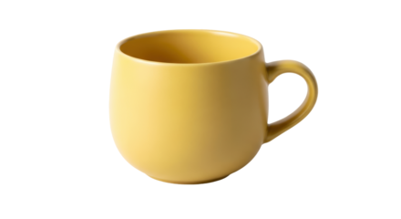 Isolated Yellow Mug Cup, Drink