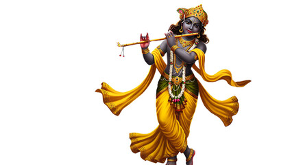 Hindu God Krishna – Vibrant Indian Religious Image