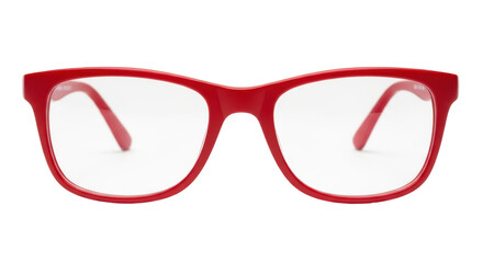 Isolated Red Fashion Glasses