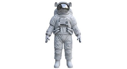 Isolated Astronaut Standing