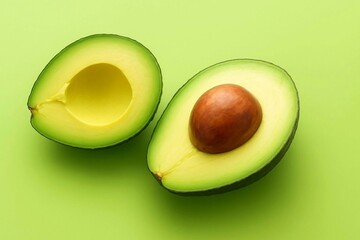 avocado cut in half