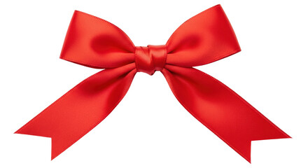Isolated Red Ribbon Bow