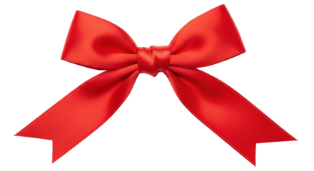 Isolated Red Ribbon Bow