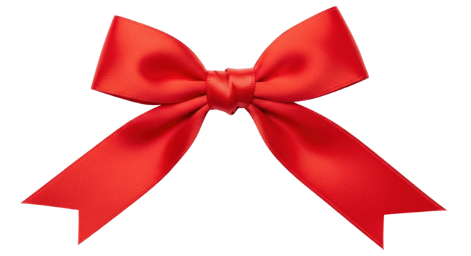 Isolated Red Ribbon Bow