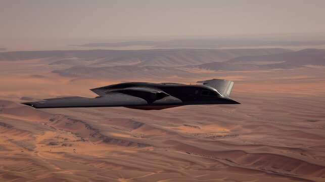 American b 2a spirit stealth bomber takes flight in a display of military precision and power