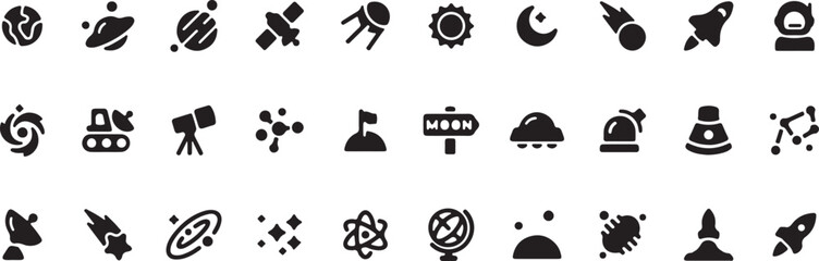 Tools and Maintenance Solid Icons – Repair, Wrench, Construction, Fix, Settings Vector Pack