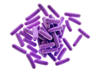   photography of bacillus anthracis microorganisms isolated on white background  PNG ,ai generated