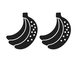 Banana icon  vector silhouette illustration isolated on white background