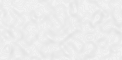 Topographic contour map style white background with thin contour lines creating a seamless pattern smooth design.