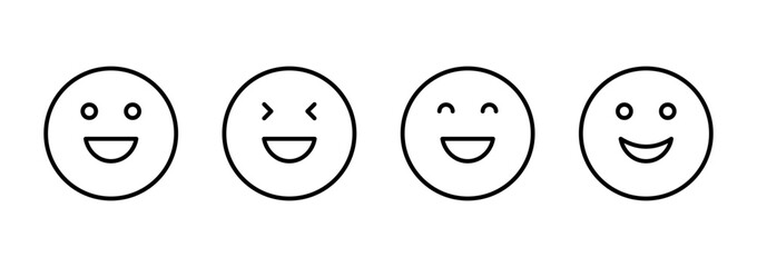 Smile icon vector. smile emoticon icon. feedback sign and symbol