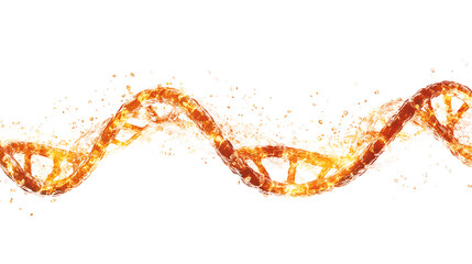 Abstract Illustration of a DNA Double Helix Structure